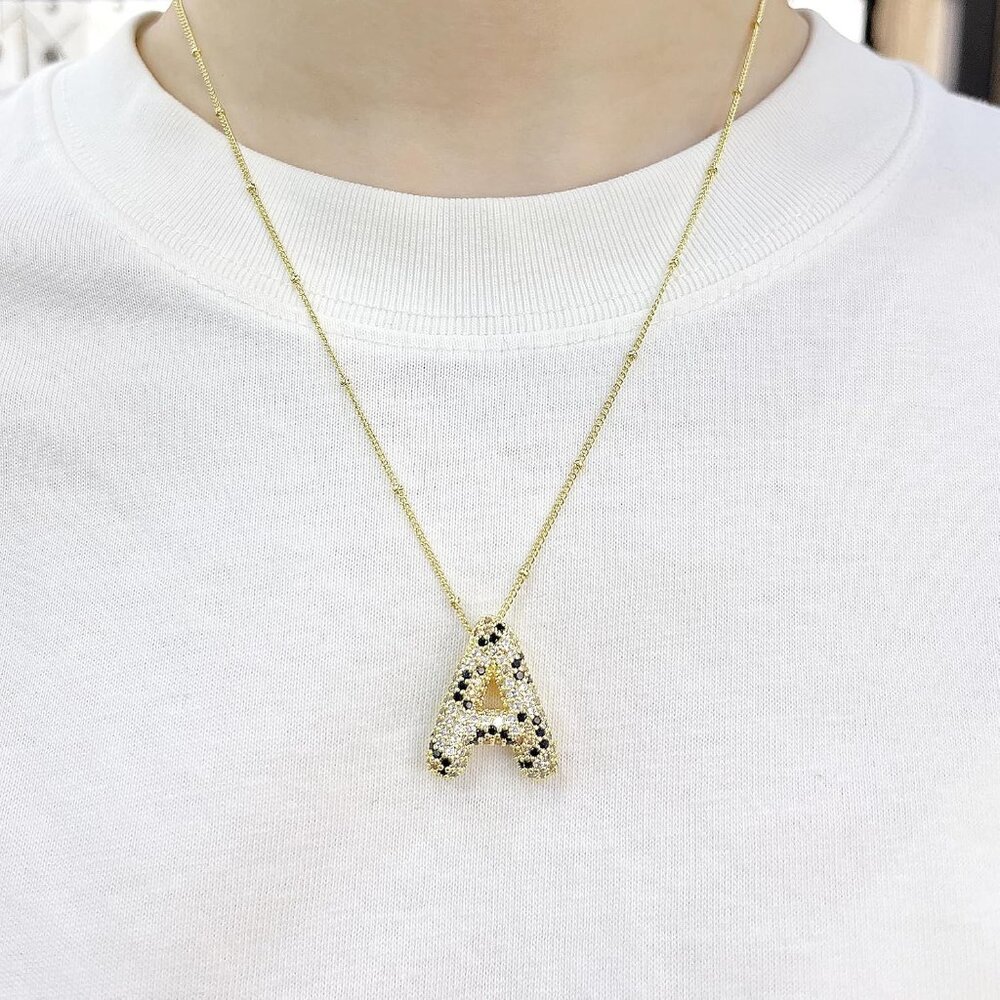 Elegant Adjustable Leopard Print Initial Necklace… - image 8